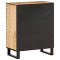 vidaXL Komoda 60x34x75 cm, surový mangový masív