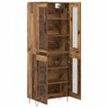 vidaXL Highboard Staré drevo 69,5 x 34 x 90 cm Kompozitné drevo