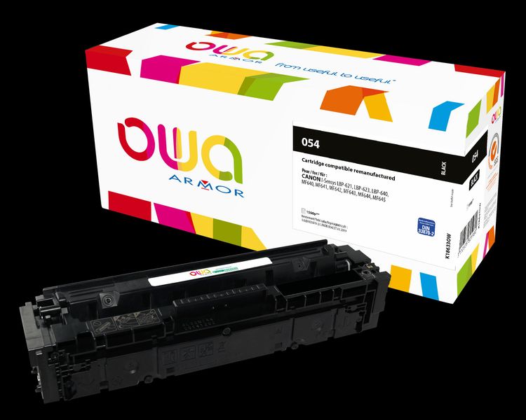 OWA Armor toner kompatibilný s Canon CRG-054BK, 1500st, čierna/black