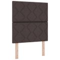 vidaXL Posteľ s pružinovým rámom Tmavo hnedá 200 x 80 cm látka