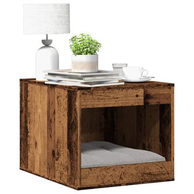 vidaXL Uzavretý box na stelivo staré drevo 47x59x42cm kompozitné drevo