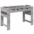 vidaXL Stolný futbal Sivá Sonoma 125 x 60,5 x 80 cm Kompozitné drevo