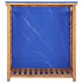 vidaXL Prístrešok na drevo 105x38x115 cm, akáciový masív