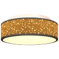 vidaXL Stropná lampa so bodmi Čierna 38 x 38 x 13,5 cm látka