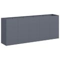 vidaXL kvetináč antracit 200x40x80 cm Oceľ valcovaná za studena