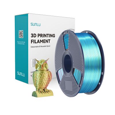 Sunlu PLA+ Silk trojfarebná vlákna (červená, žltá a zelená)