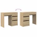 vidaXL Stôl Sonoma dub Kompozitné drevo 90 x 37,5 x 75 cm