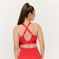 Športová podprsenka Limitless Hot Red - GymBeam, veľkosť XL, veľkosť oblečenia XL