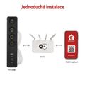 Predlžovací kábel EMOS P1412SM GoSmart 2 m / 4 zásuvky / s vyp. / s USB / biela-čierna / PVC / 1,5 mm2