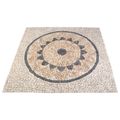vidaXL Mozaikové dlaždice so vzorom slnečnice Viacfarebný 120 x 120 cm