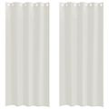 vidaXL Voile záclona 2 ks Krémová 260 x 140 cm Polyester
