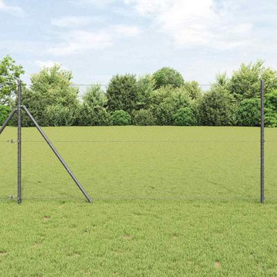 vidaXL Hexagonálny plot 1,4 x 100 m PVC Sivá