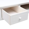 vidaXL Stôl biely 108x45x76 cm masívne drevo paulovnia