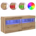 vidaXL TV nástenná skriňa 100 x 30 x 40 cm Remeselný dub