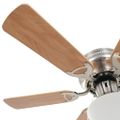 vidaXL Ozdobný stropný ventilátor s osvetlením, 82 cm bledohnedý