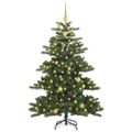 vidaXL Umelý Sklápací Vianočný Stromček Zelená 150 cm PVC a oceľ