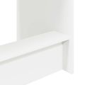 vidaXL Postelový stôl Biela Kompozitné drevo 100 x 45 x 75 cm
