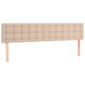 vidaXL Boxspring posteľ s matracom kapučínová 200x200 cm umelá koža