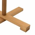 vidaXL Drevený vianočný stromček Hnedá 125 cm Masívne borovicové drevo