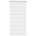 vidaXL Zebrová roleta 40,9x100 cm Šírka látky 36,7 cm biela