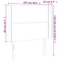 vidaXL Čelo postele so záhybmi hnedé 103x16x118/128 cm umelá koža