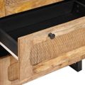 vidaXL Servírovacia skriňa 60 x 33 x 75 cm Masívne mango drevo Hnedá