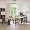 vidaXL Nohy ku konzolovému stolu v tvare U, 2 ks, čierne, 38 x (72-73) cm, oceľové