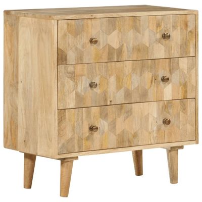vidaXL Zásuvková skrinka 70x35x70 cm masívne drevo mango