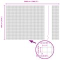vidaXL Zvarený drôtený plot 5000 x 100 cm Strieborná