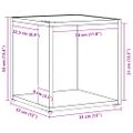 vidaXL Rohové police 33 x 33 x 34,5 cm Kompozitné drevo Čierny dub