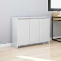 vidaXL Komoda vysoký lesk biela 102x33x75 cm kompozitné drevo