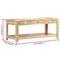 vidaXL Konferenčný stolík 110x50x45 cm mangovníkový masív ručne maľovaný