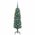 vidaXL Umelý vianočný stromček Zelená 120 cm PVC, oceľ a plast