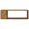 vidaXL TV skrinka dymový dub 100x24x32 cm spracované drevo
