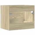 vidaXL Skrinka pod umývadlo, dub sonoma 60x38,5x48cm, kompozitné drevo