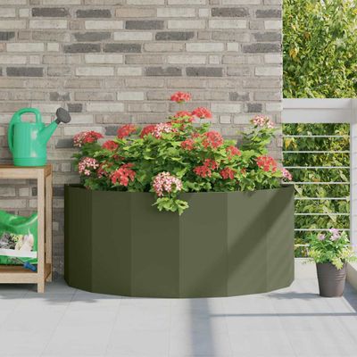 vidaXL Hrantík Olivová zelená 120 x 60 x 50 cm Oceľ