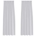 vidaXL Voile záclona 2 ks Svetlosivá 225 x 140 cm Polyester
