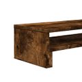 vidaXL Stojan na monitor dymový dub 54x22x15 cm kompozitné drevo