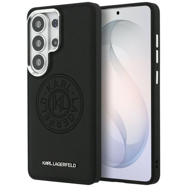 Puzdro Karl Lagerfeld perforované KL MagSafe pre Samsung Galaxy S26 Ultra čierne
