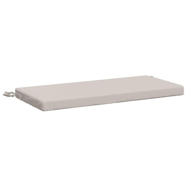 vidaXL Vankúš na lavičku SOEST 100% polyester Biela 80 x 40 x 5 cm