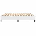 vidaXL Posteľný rám s boxspringom biely 200x200 cm umelá koža