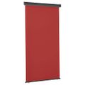 vidaXL Bočná markíza na balkón 125x250 cm, červená
