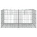 vidaXL 2-panelová klietka pre králiky 110x79x54 cm pozinkované železo