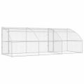 vidaXL Psí kennel 3 ks Strieborná 6 x 2 x 2 m Pozinkovaná oceľ