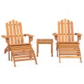 vidaXL 3-dielna záhradná sedacia súprava Adirondack akáciový masív