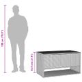 vidaXL vonkajší box na vankúš čierny 100x55x55,5 cm polyratan