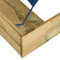 vidaXL Pieskovisko so strechou 80x60x97,5 cm impregnované borovicové drevo