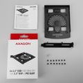 AXAGON RHD-P25, hliníkový rámeček pre 2x 2.5" HDD/SSD do 3.5" pozície alebo PCI záslepky Rámeček, interný, kovový, pre 2x 2,5" disk, do 3,5" alebo PCI pozície, možnosť inštalácie 80mm ventilátora, čierny