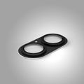 Etteri full camera lens guard for iPhone 17 black