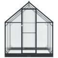 vidaXL Záhradný skleník 183,5 x 123 x 207 cm Hliník a pozinkovaná oceľ